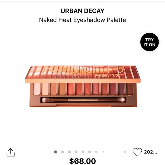 NAKED HEAT EYESHADOW PALETTE urbandecay cosmetics - Picture 2 of 8